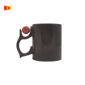 Neues Design 11oz Alien Handle Customized White Ceramic Sublimation Kaffeetasse